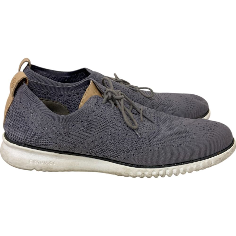 Cole Haan 2 Zerogrand Stitchlite Oxford Shoes Mens 13M Gray Lace Up C27947
